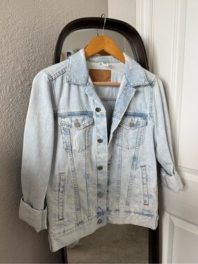Light Wash Distressed &DENIM Jean Jacket - Size 6